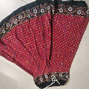 Gujrati Ethnic Skirt With Heavy Embroidery