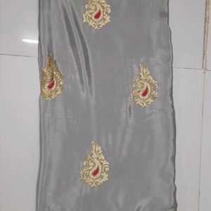 Silk Embroidered Saree