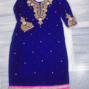 Navy Blue Kurti