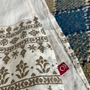 Cotton Off White Dupatta