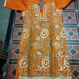 Orange Kurta