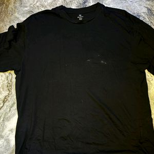 H&m Black Regular T Shirt