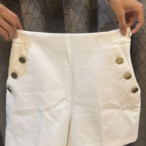 White Skort