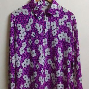 Beautiful Flower Print Shirt Top