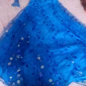 Blue Colour Long Frock