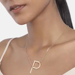 Cute P Letter Necklace ✨