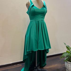 Green High Low Dress (Bust :32-34)