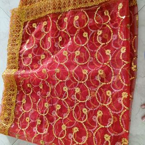 Red Bridal Dupatta