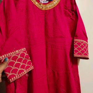 Magenta Anarkali Totally New Kurti