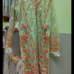 Pakistani Embroidery Work Suit Set