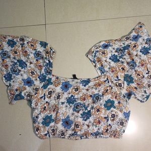 Women Floral Printed Crop Top