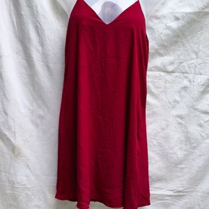 I. CUTE MAROON Mini Dress