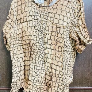 Snake Print Top