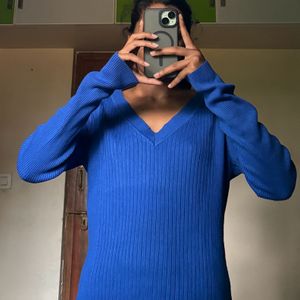 Blue Knittted Sweater