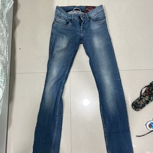 Men’s Washed Blue Jeans