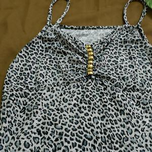 Animal Print Cami Top.