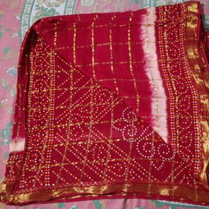 Women Stylish Red Saree