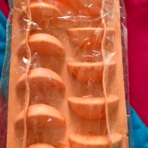 New Orange Slice Shaped Ice Tray Silicon