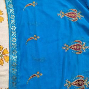 Firozi Blue Saree