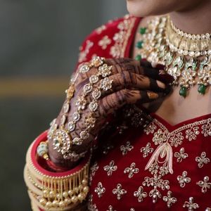 Red Ranipink Bridal Heavy Rich Embroidery With Diamond Work All Over Lehenga Choli