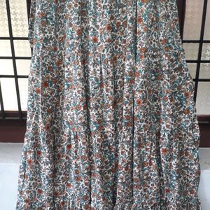 New Printed Pattern Gown For Girls-XL