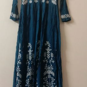 Blue Long Kurta For Women