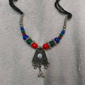 Ethnic Neck Piece With Earrings