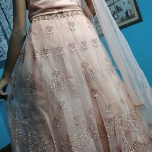 Peach Colour Lehnga