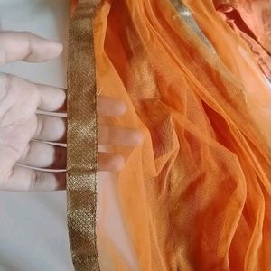 Orange Anarkali