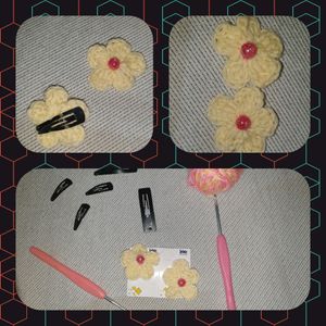 Crochet Small Hair Clips