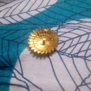 Adjustable Golden Flower Ring