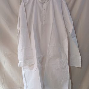 White Cotton Kurta Unisex