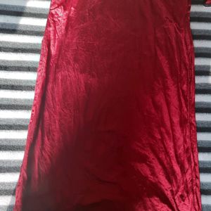 Chenille Maroon Kurti