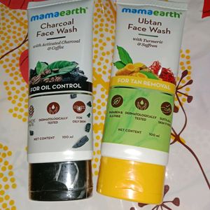 Mamaearth Charcoal & Ubtan Face Wash Combo