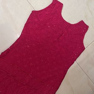 Chicken pink Kurti