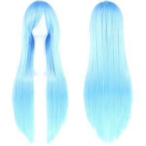 Cosplay long hair wig (blue)