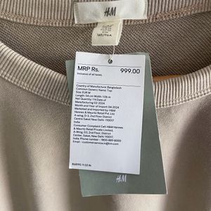 H&m Beige Tshirt