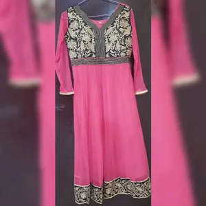 Pink Color Anarkali Suit .