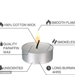 Classy White Tea Light Candles Pack of 100Within 7