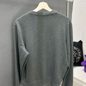 @lacoste grey printed sweatshirt