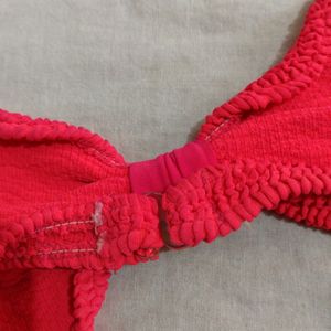 Neon Pink Backless Bra