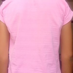 Pink And White Tshirt