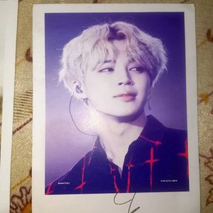 Jimin's Big Photocards With Sign