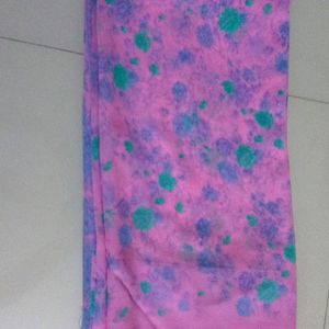 Chiffon Pink Printed Saree