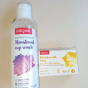 💫 Sirona Menstual Cup Wash And Tempon 💫