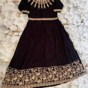 Elegant Ethnic Black Dress