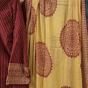 Cotton Suit Top Salwar Dupatta