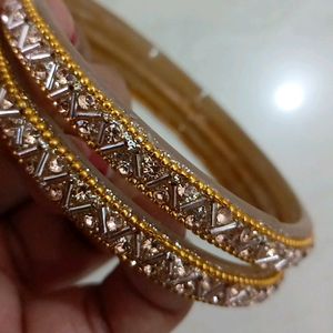 4 Bangles Combo Beautiful  Size 2.8