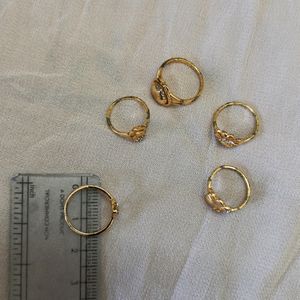 5 Small Girls Rings Totally New