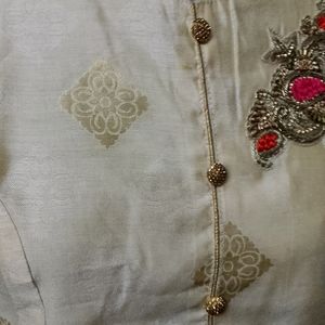 Silk Suit Set With Grand Dupatta